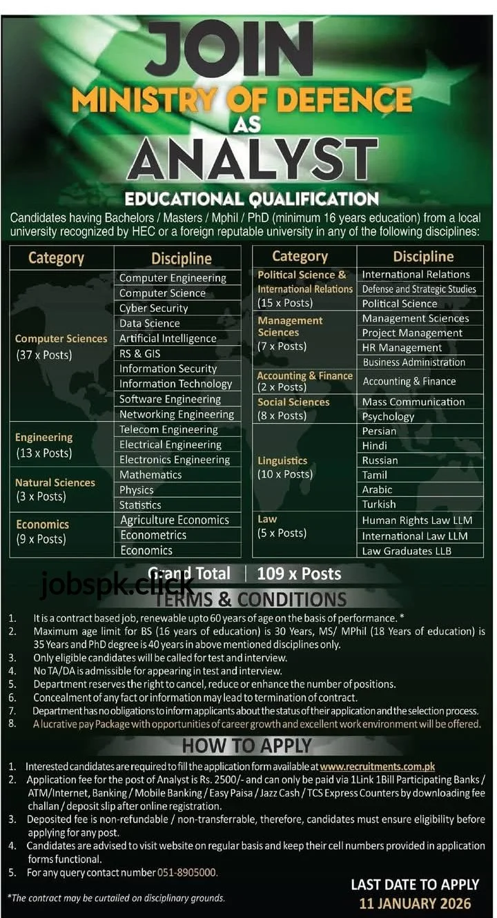mod-analyst-jobs-2025-advertisement