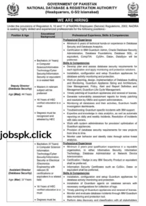 nadra jobs 2026 junior executive deputy assistant director online apply001