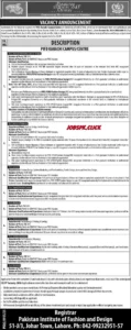 PIFD Karachi Jobs 2026, Pakistan Institute of Fashion and Design Jobs, PIFD Professor Jobs 2026, PIFD Lecturer Jobs Karachi, PIFD Assistant Professor Fashion Design, PIFD Application Form 2026, Fashion Design Teaching Jobs Pakistan, Textile Design Jobs Karachi 2026, PIFD Recruitment 2026, Government Fashion Institute Jobs Pakistan, PIFD Eligibility Requirements, PIFD Job Advertisement January 2026, Contract Basis Professor Jobs Pakistan, PIFD Karachi Campus Vacancies, Teaching Jobs in Karachi 2026