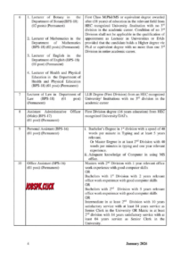Shaheed Benazir Bhutto Women University Peshawar (SBBWU) Jobs 2026 Official Advertisement