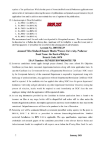 Shaheed Benazir Bhutto Women University Peshawar (SBBWU) Jobs 2026 Official Advertisement