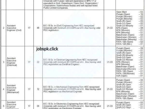 WAPDA Jobs 2026 official Advertisement
